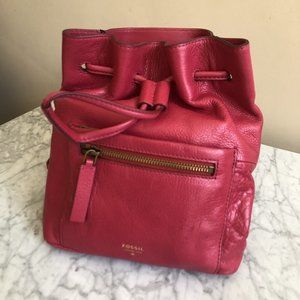 Fossil Bright Pink Backpack